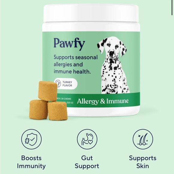 Pawfy Allergy & Immune Support Chews for Dogs - Picture 1 of 6